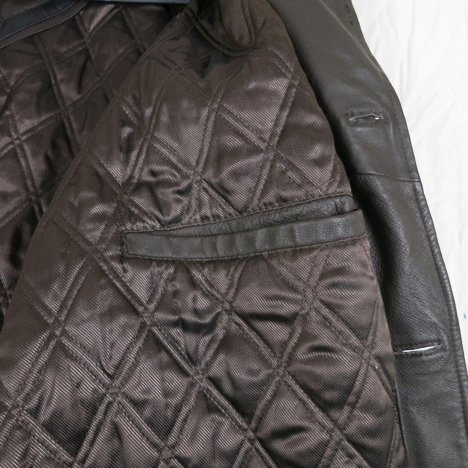 Other Menswear Alexander Lloyd Men's 3X Big Brown Leather Jacket Size US XXL / EU 58 / 5 - 5 Thumbnail