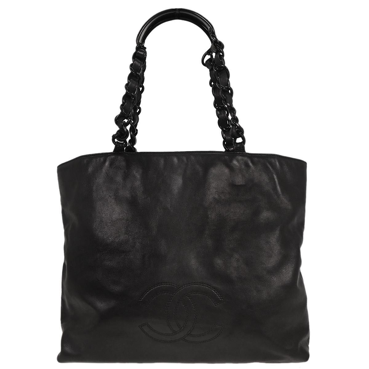Chanel Chanel Vintage CC Resin Chain Tote Leather Size ONE SIZE - 1 Thumbnail
