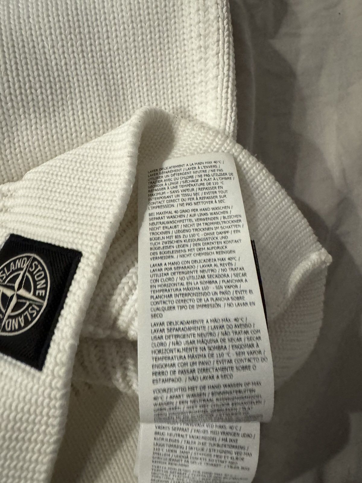 Stone Island × Supreme Supreme Stone Island Balaclava 3M Glow Knit White Size ONE SIZE - 7 Thumbnail