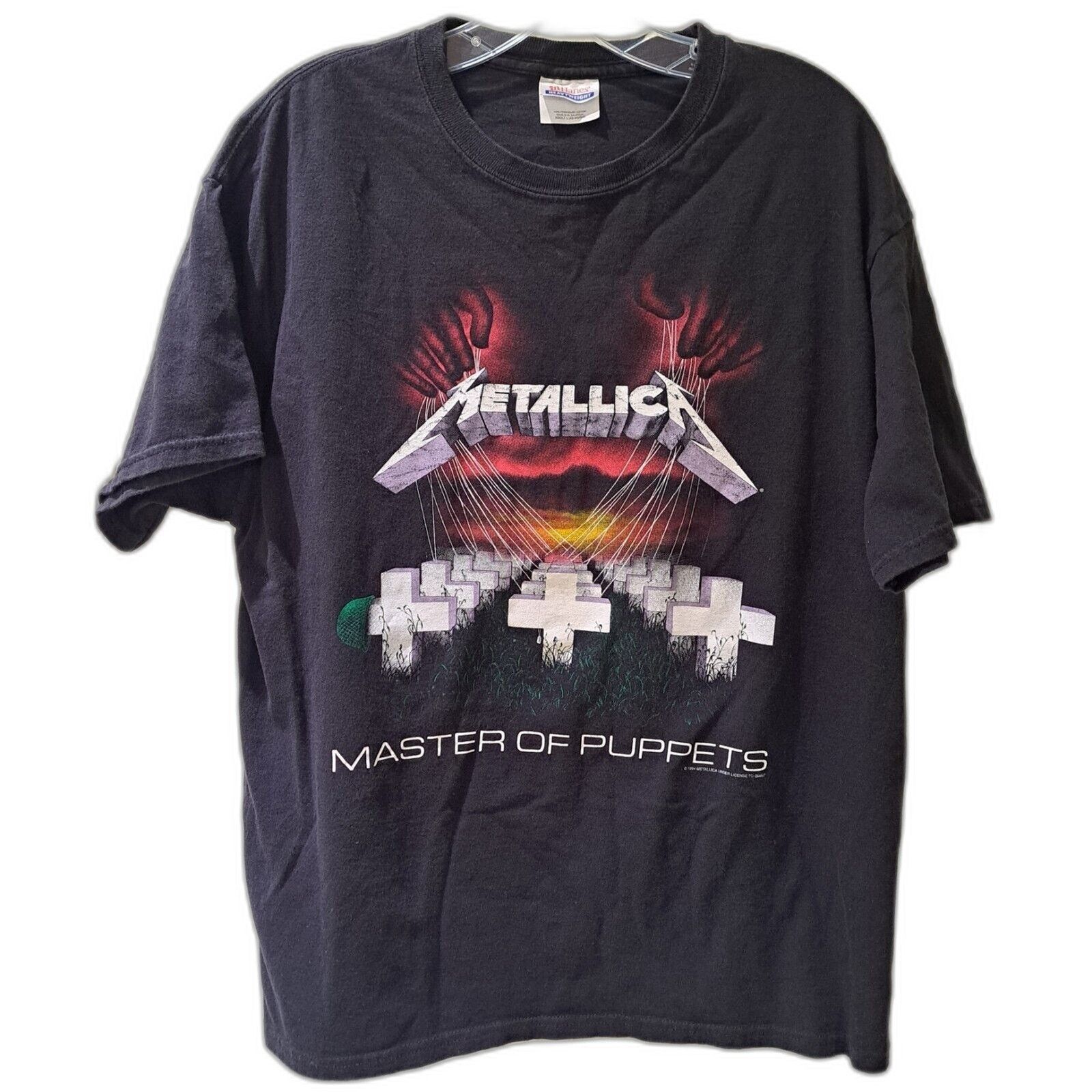 Hanes Metallica Vintage T Shirt 1994 Master Of Puppets LP Cover L Size US L / EU 52-54 / 3 - 1 Thumbnail
