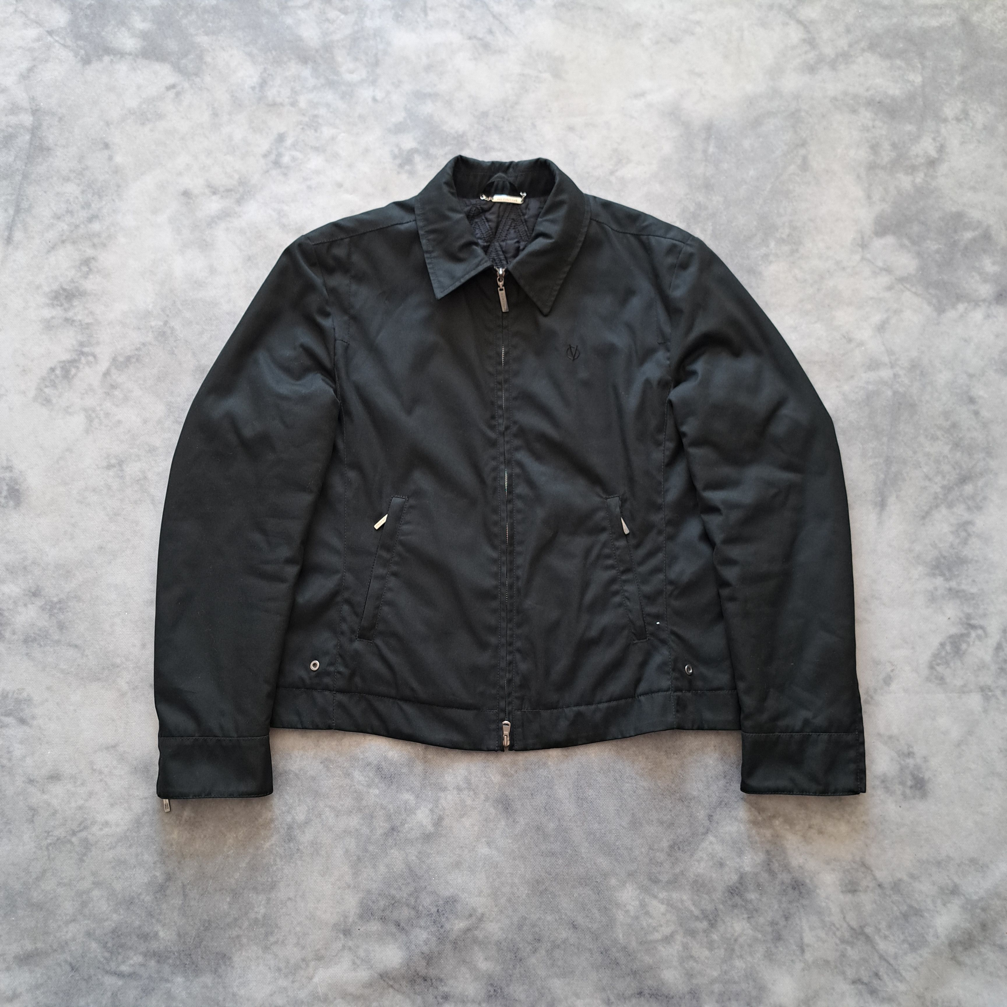 Other Versace Black Work Jacket Boxy Fit Archive Designer Size US L / EU 52-54 / 3 - 1 Thumbnail