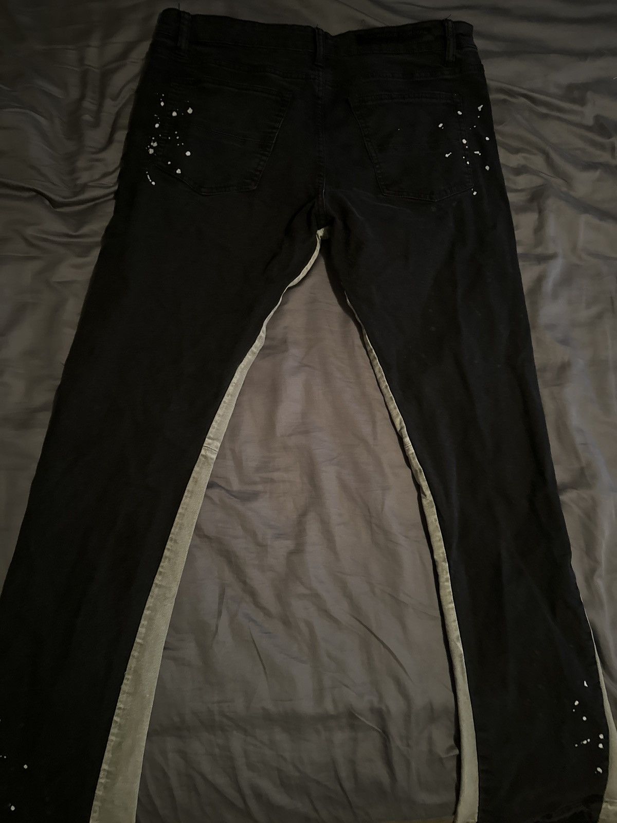 Rockstar Games Rockstar Vintage Black Stacked Flare Jean Size 38 Size US 38 / EU 54 - 3 Thumbnail