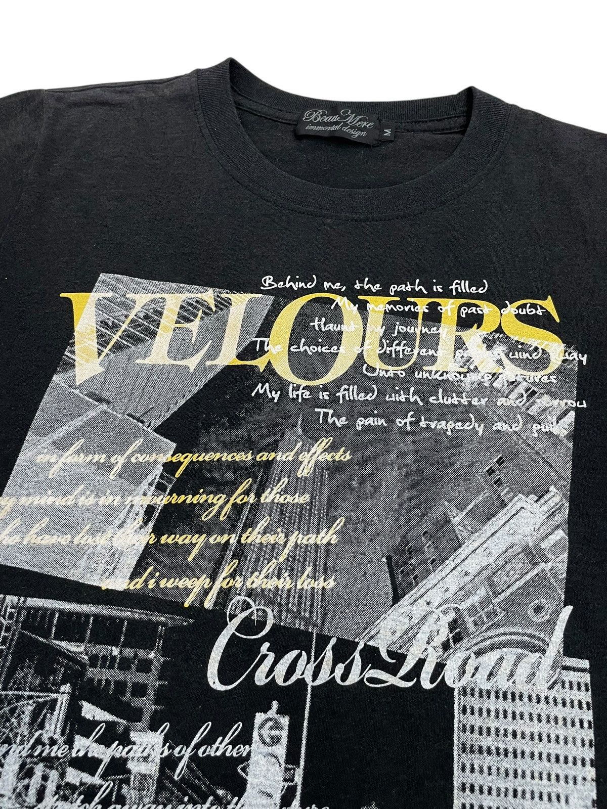 Japanese Brand Beaumere Immortal Design Y2K Photo Life Poems Size US M / EU 48-50 / 2 - 5 Thumbnail