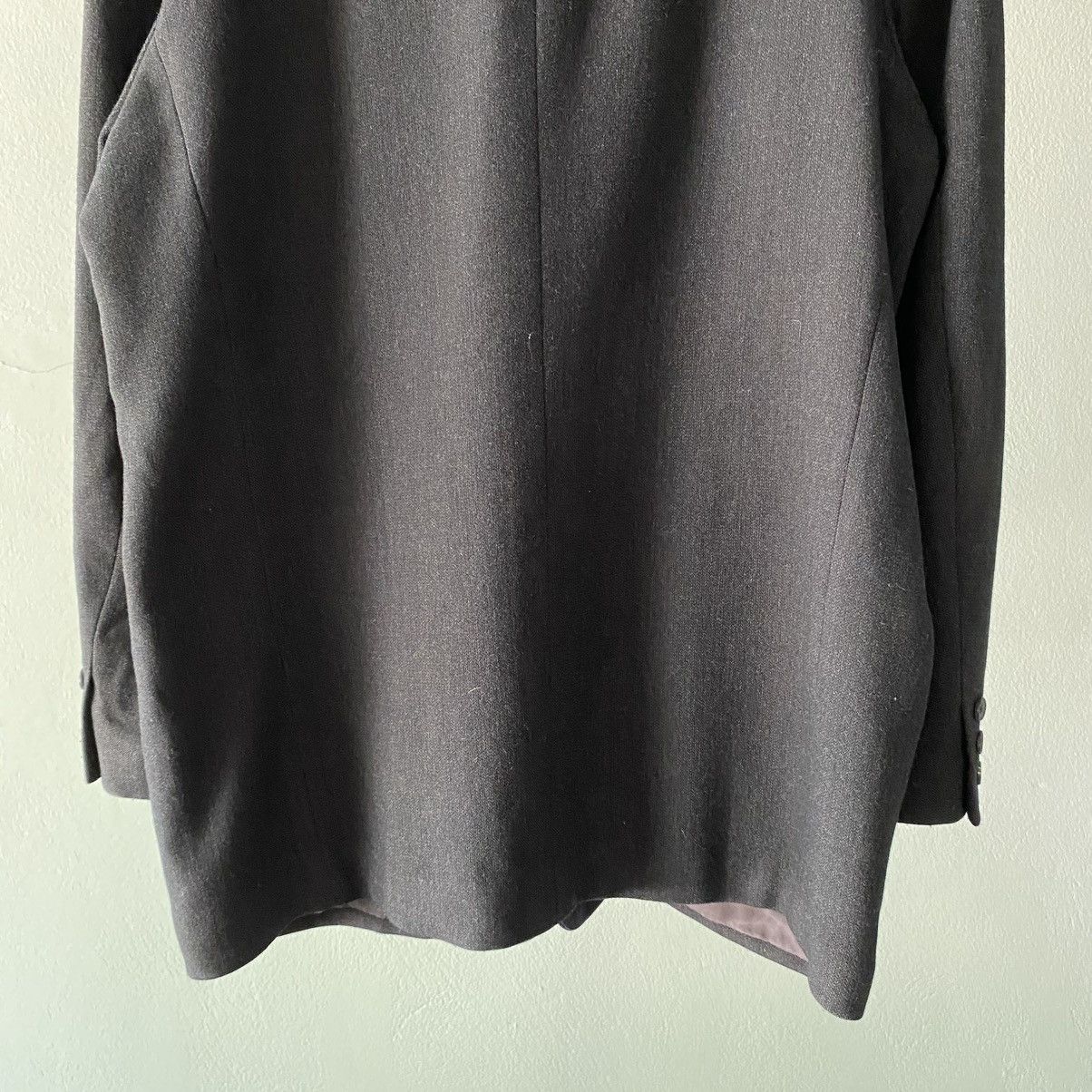 Y's × Yohji Yamamoto Y's for men YOHJI YAMAMOTO Dark Grey Wool Blazer Size 40R - 18 Thumbnail