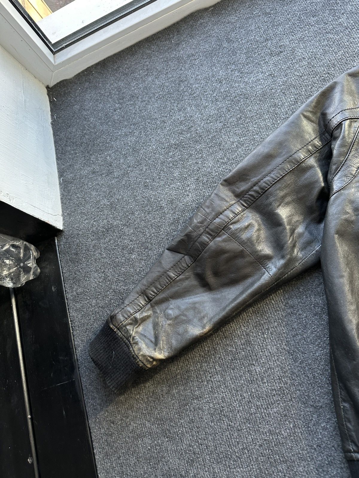 Other 🚨VNTG LEATHER JACKET AVANT GARDE WESTERN BLACK MOTO Size US L / EU 52-54 / 3 - 11 Thumbnail