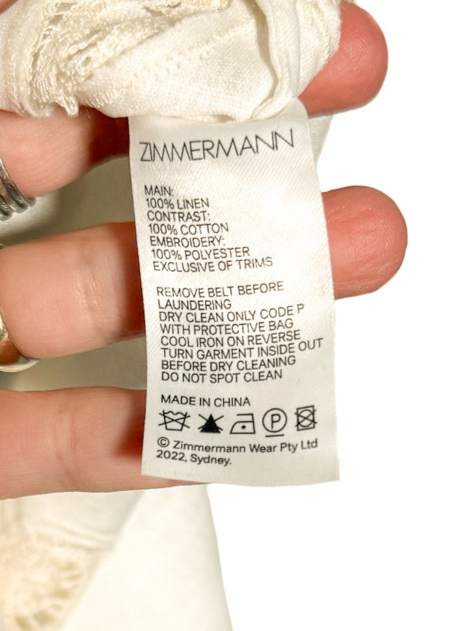 Zimmermann Zimmermann Crocheted Embroidered Tiggy Shirt Dress - Size 3 Size L / US 10 / IT 46 - 11 Thumbnail