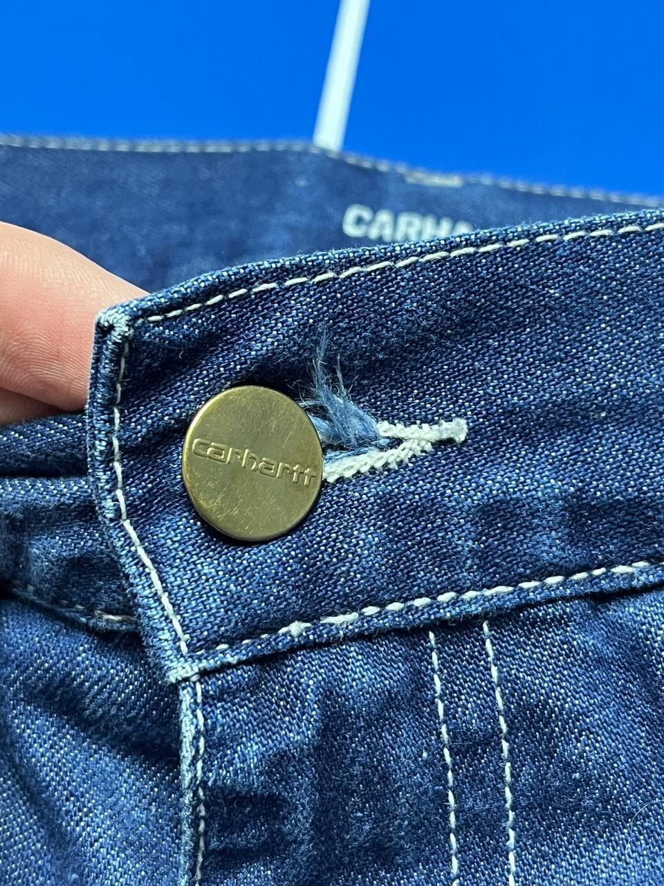 Carhartt Carhartt WIP Single Knee Pant Blue Denim Carpenter Size S Size US 30 / EU 46 - 10 Thumbnail