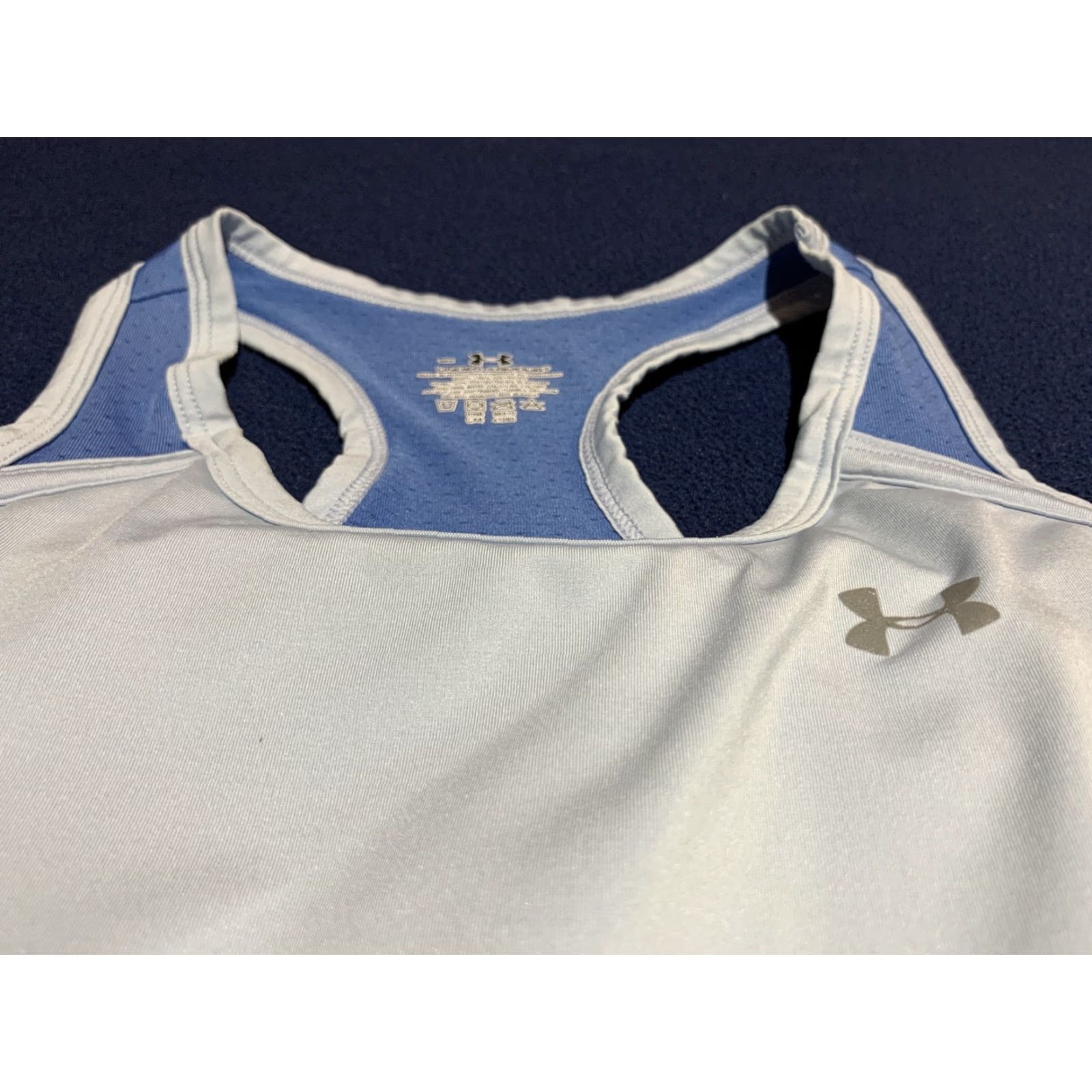 Under Armour VINTAGE Under Armour Women’s Tank Top S Activewear Workout Running Gray Blue Size S / US 4 / IT 40 - 3 Thumbnail
