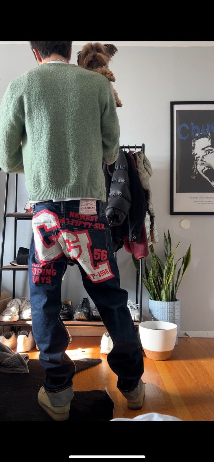 Japanese Brand × Vintage Vintage Co & Lu Diecock selvedge Jeans. EVISU inspired.PRINT Size US 30 / EU 46 - 3 Thumbnail