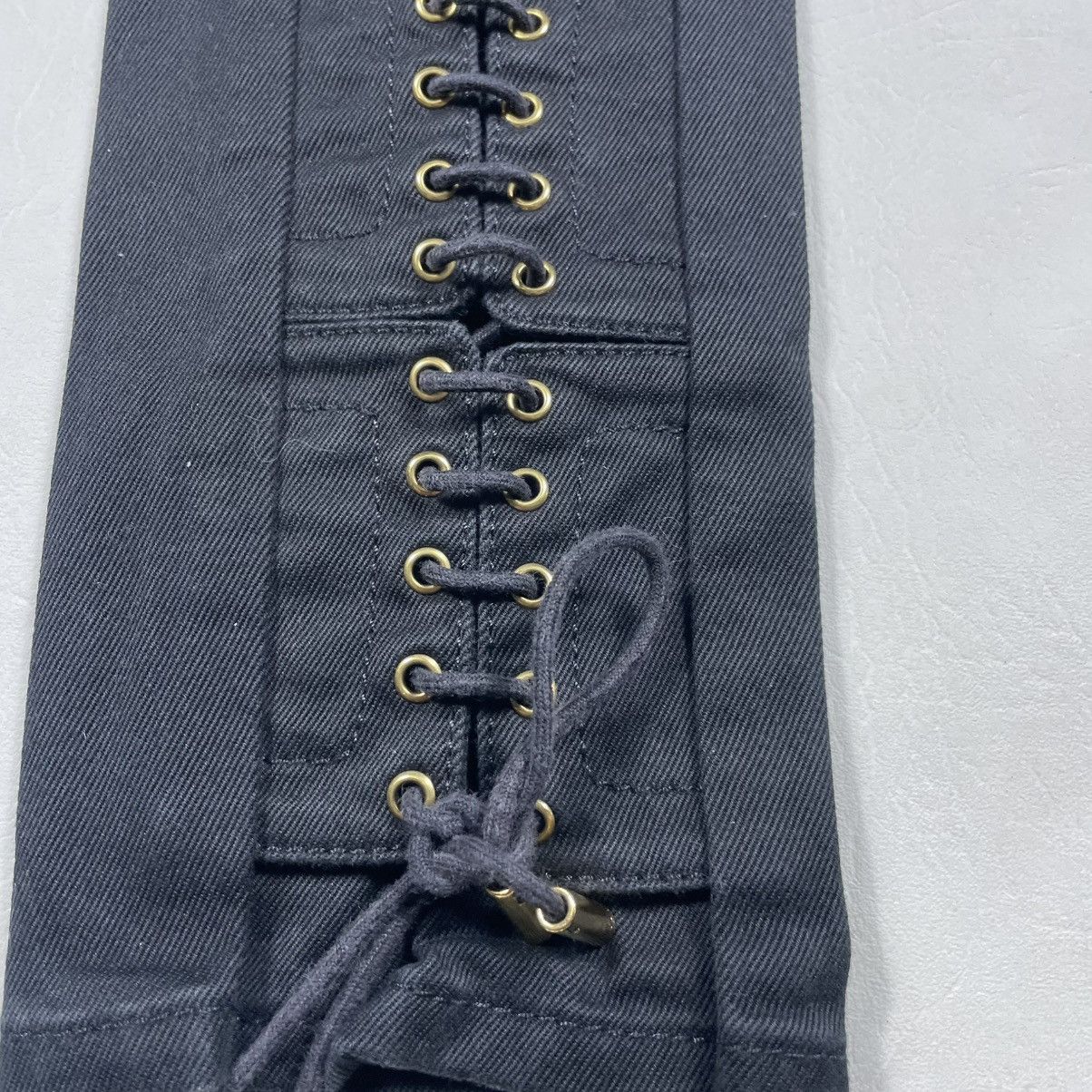 GUCCI FW17 -ALESSANDRO MICHELE CORSET LACE UP LEGGINGS PANTS