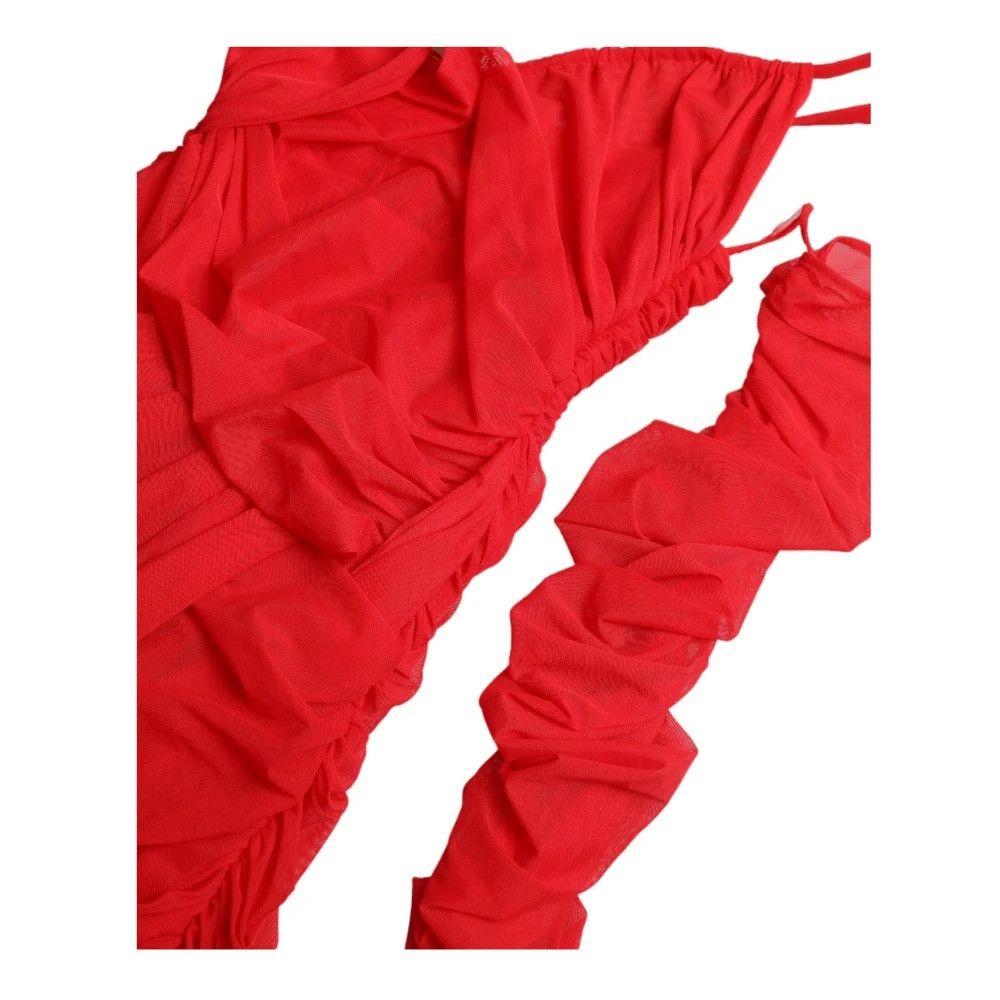 Dolce & Gabbana o1y0825 Midi Dress in Red Size XS / US 0-2 / IT 36-38 - 6 Thumbnail