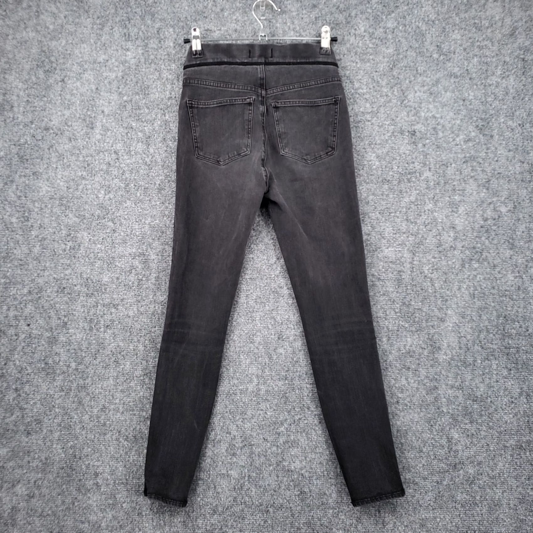 Madewell Madewell Jeans Womens 25 Gray The Anywhere Marton Wash Stretch Jegging Pull On Size 42" / US 20 - 2 Thumbnail