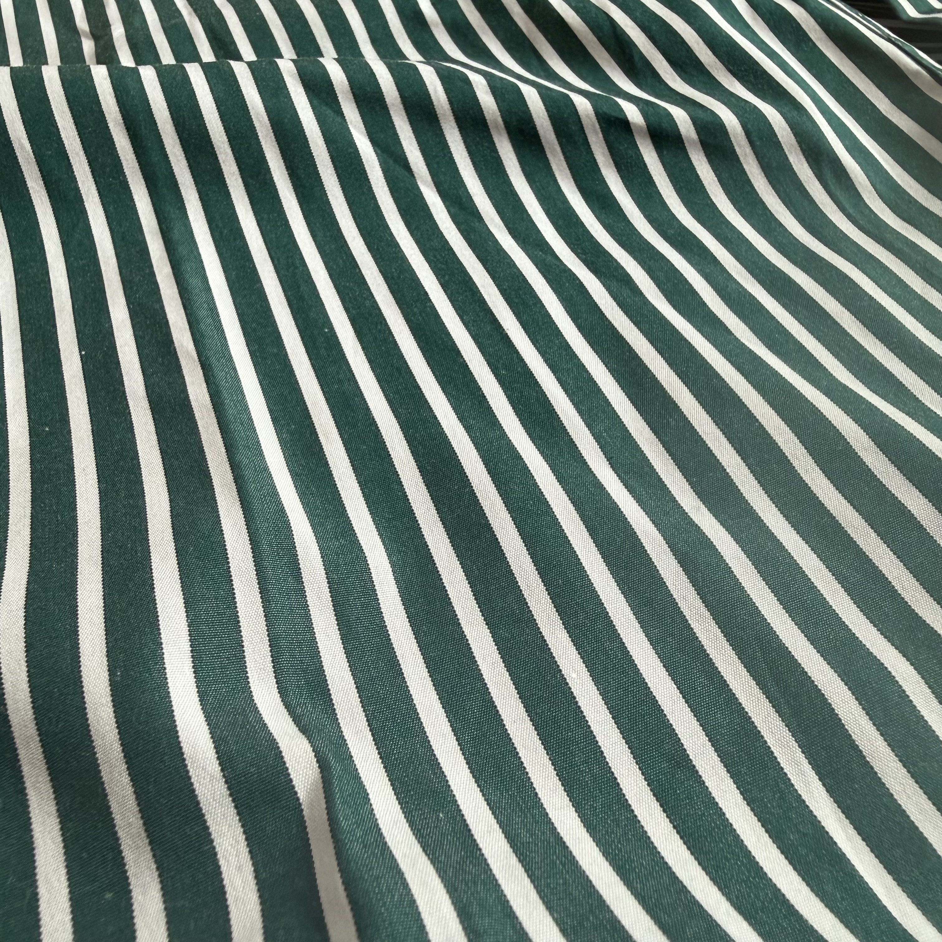 Burberry Burberry London Green Striped Button Down Shirt Size US M / EU 48-50 / 2 - 14 Thumbnail