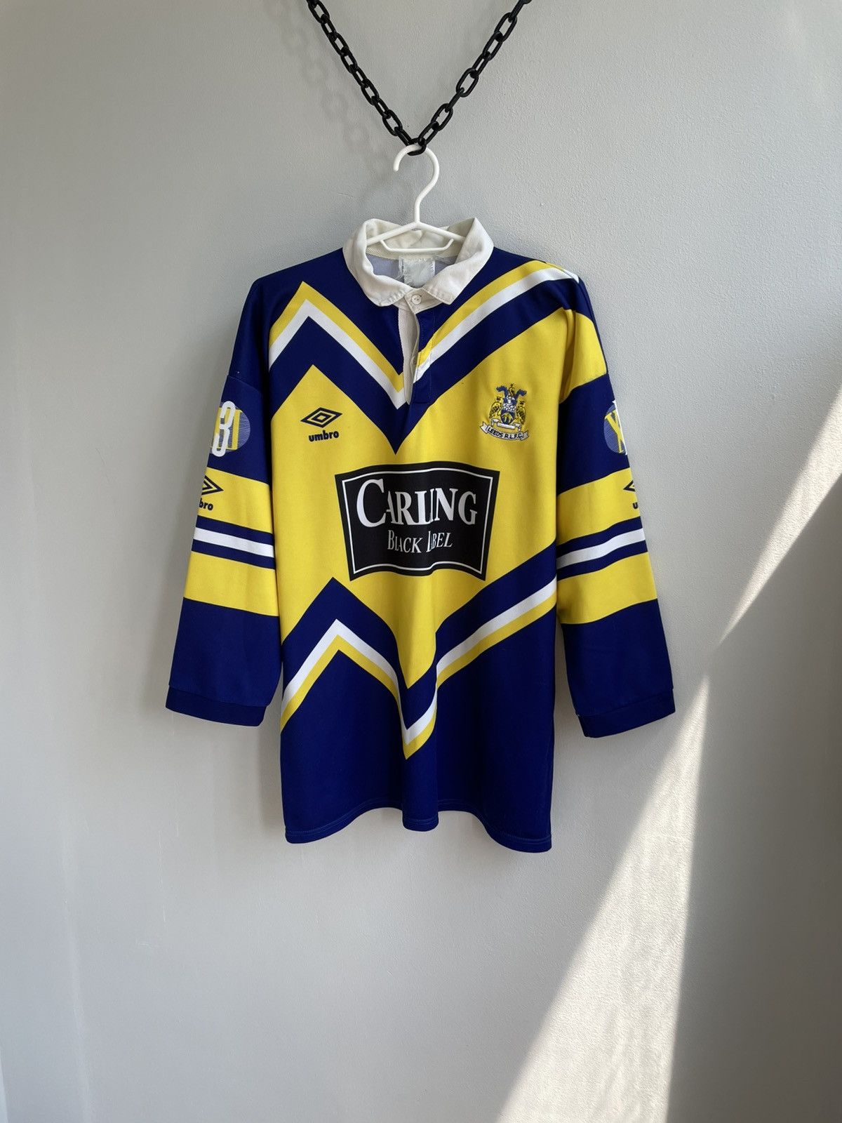 Leeds Rhinos RLFC 1990 1991 Umbro Rugby Jersey Shirt