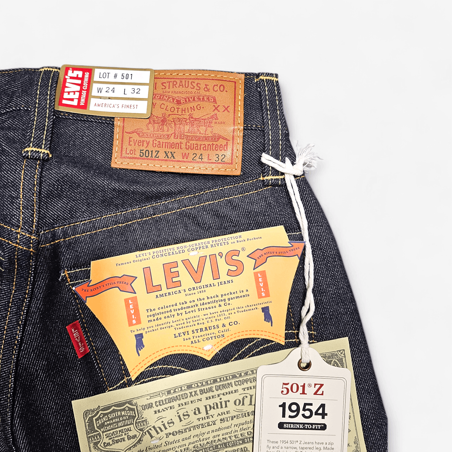 Levi's Vintage Clothing NWT LVC Levi's Vintage Clothing 1954 501 Big E Made in Japan Size US 26 / EU 42 - 7 Thumbnail