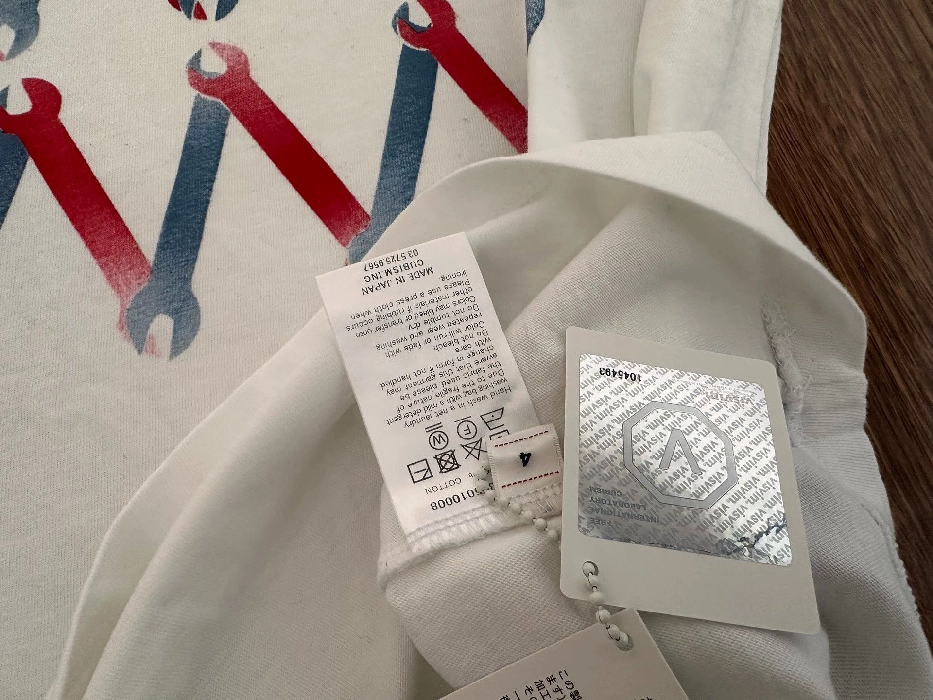 Visvim VISVIM WIDE TEE S/S hand-painted Spanner new size 4 Size US XL / EU 56 / 4 - 4 Thumbnail