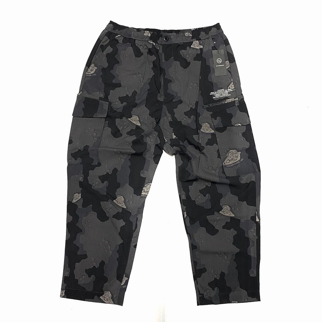 Japanese Brand × Jun Takahashi × Undercover Undercover Wide Tapered Cargo Pants Black for GU Size US 36 / EU 52 - 1 Thumbnail