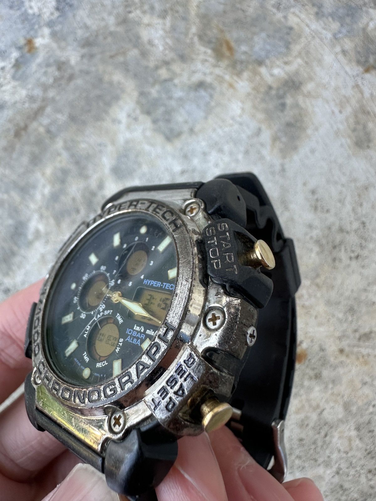 Seiko Seiko Alba Hyper-Tech V083-7010 CHRONOGRAPH Ana Digi Watch Size ONE SIZE - 12 Thumbnail