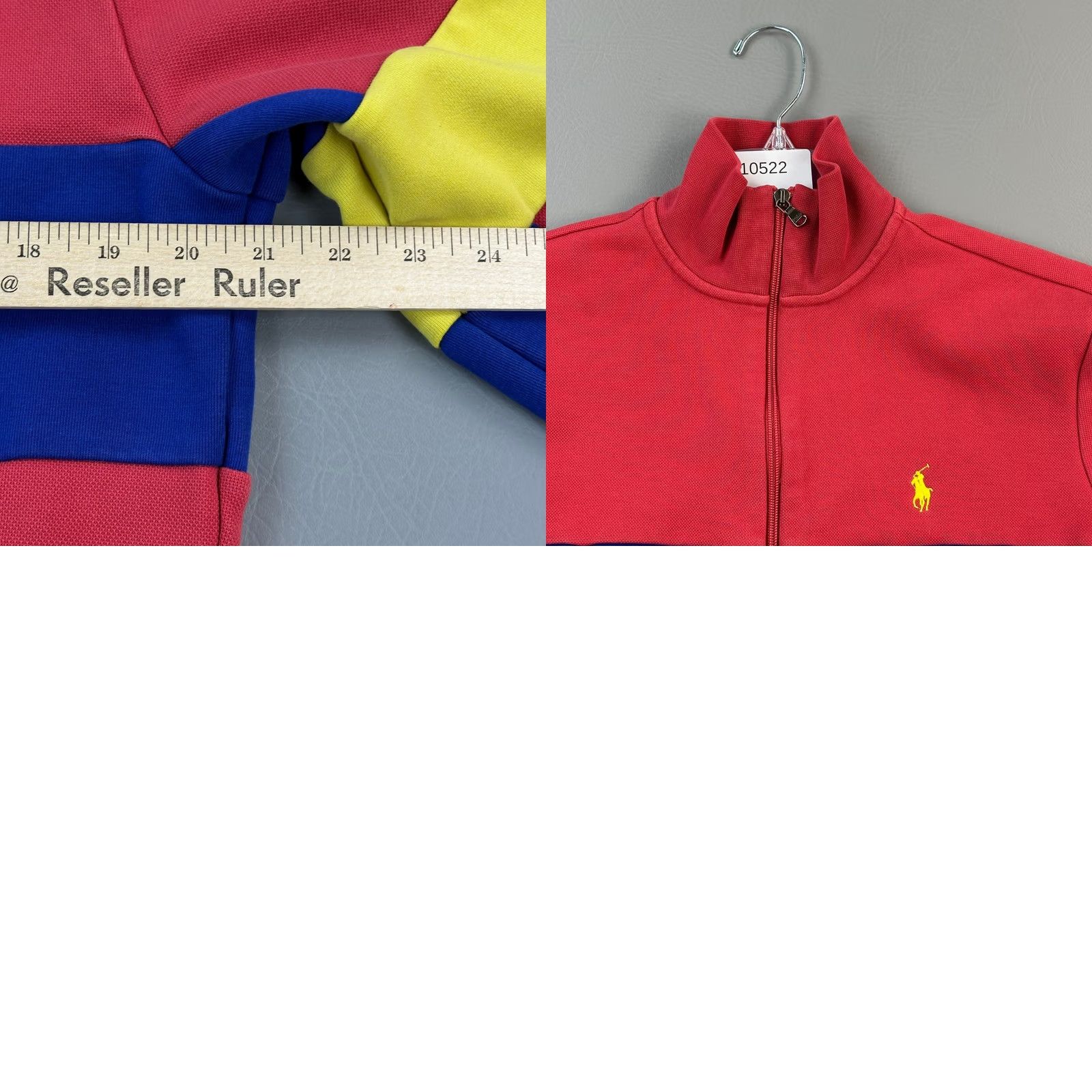 Polo Ralph Lauren Polo Ralph Lauren Double-knit Track Jacket Mens Small Coral Colorblock Full Zip Size US S / EU 44-46 / 1 - 9 Thumbnail