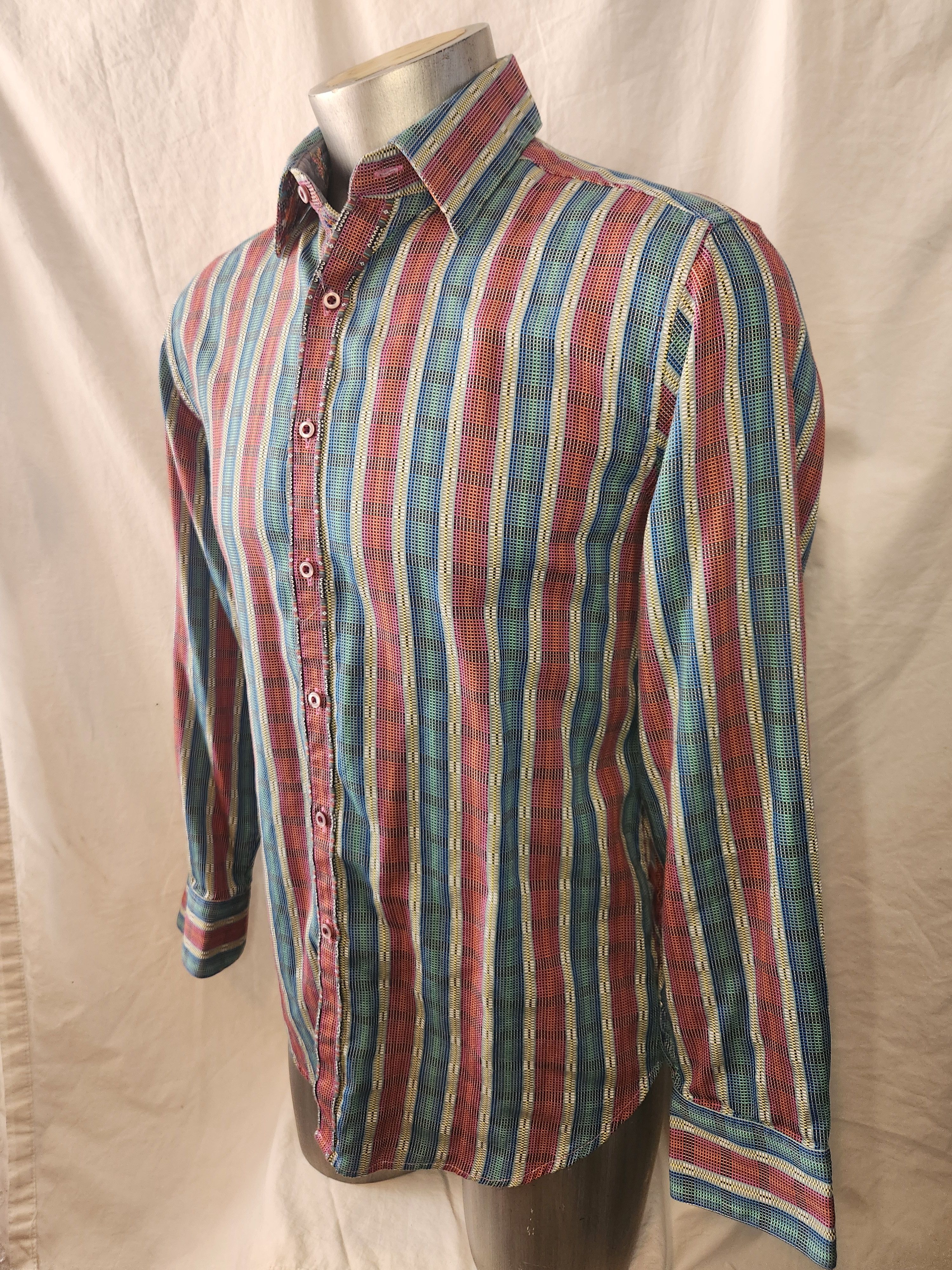 Robert Graham woven stripes Size US M / EU 48-50 / 2 - 2 Thumbnail