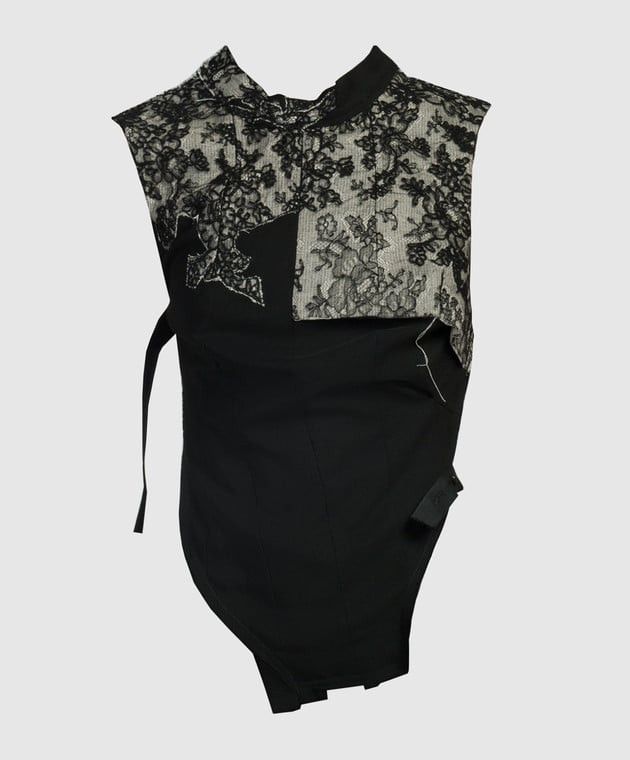 Marc Le Bihan Laced Backless Vest Top