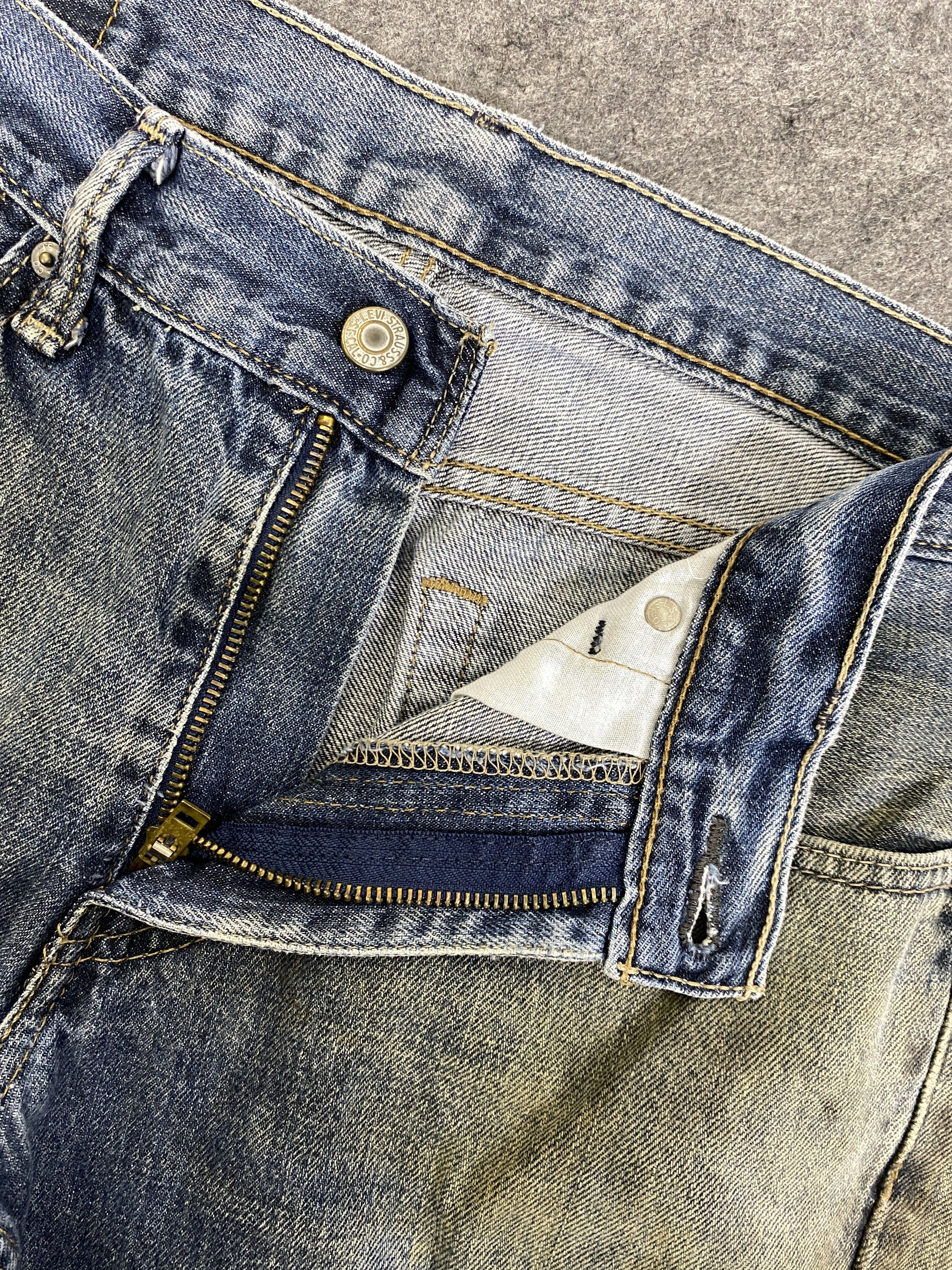 Levi's Dirty Blue Vintage Levis 527 Flare Jeans 33x28.5 - JN3164 Size US 33 - 6 Thumbnail