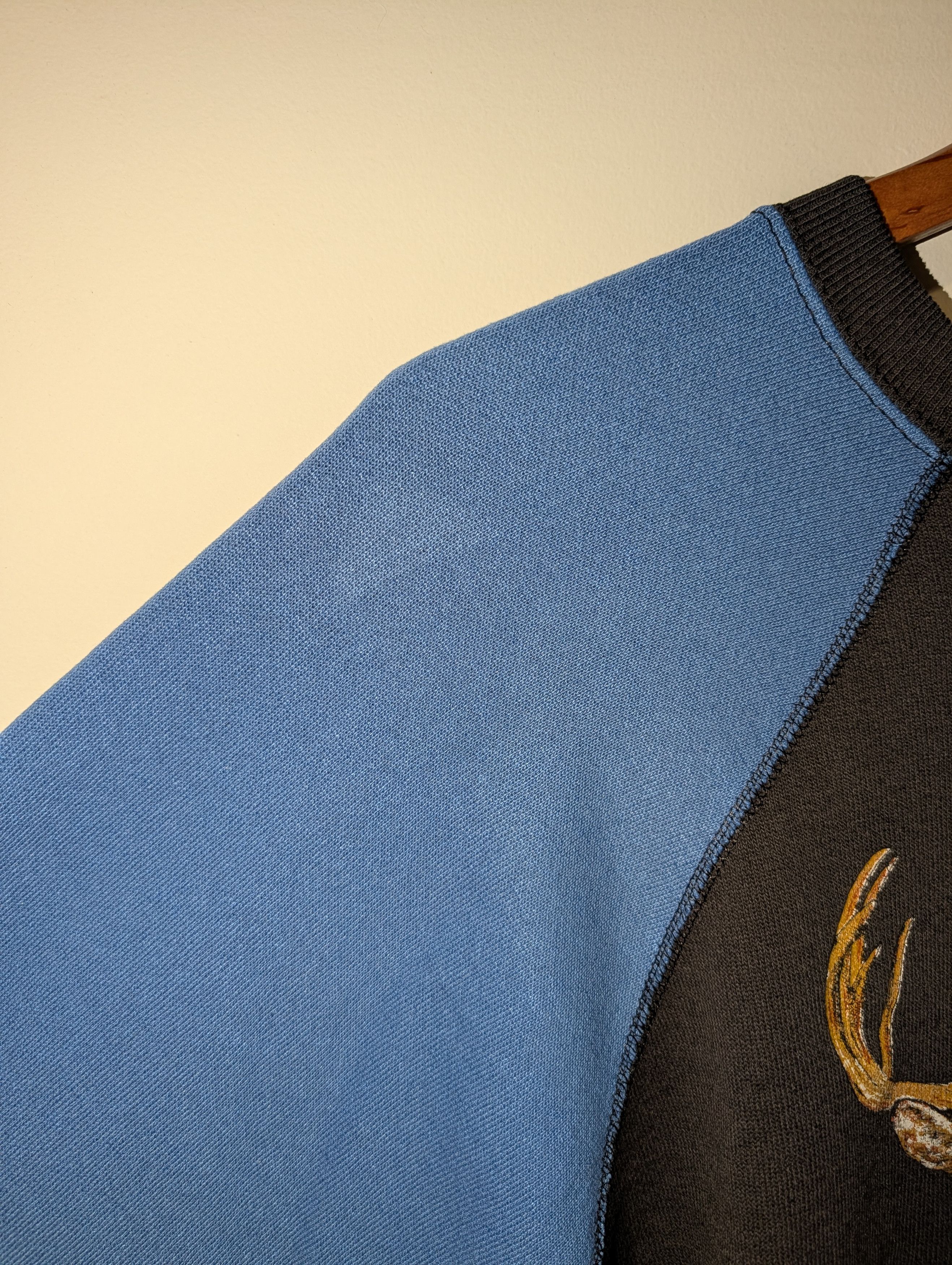 Arts & Science VTG 90s Tultex Deer Sweatshirt Men’s M Boxy Fit Blue Sleeves Size US M / EU 48-50 / 2 - 4 Thumbnail