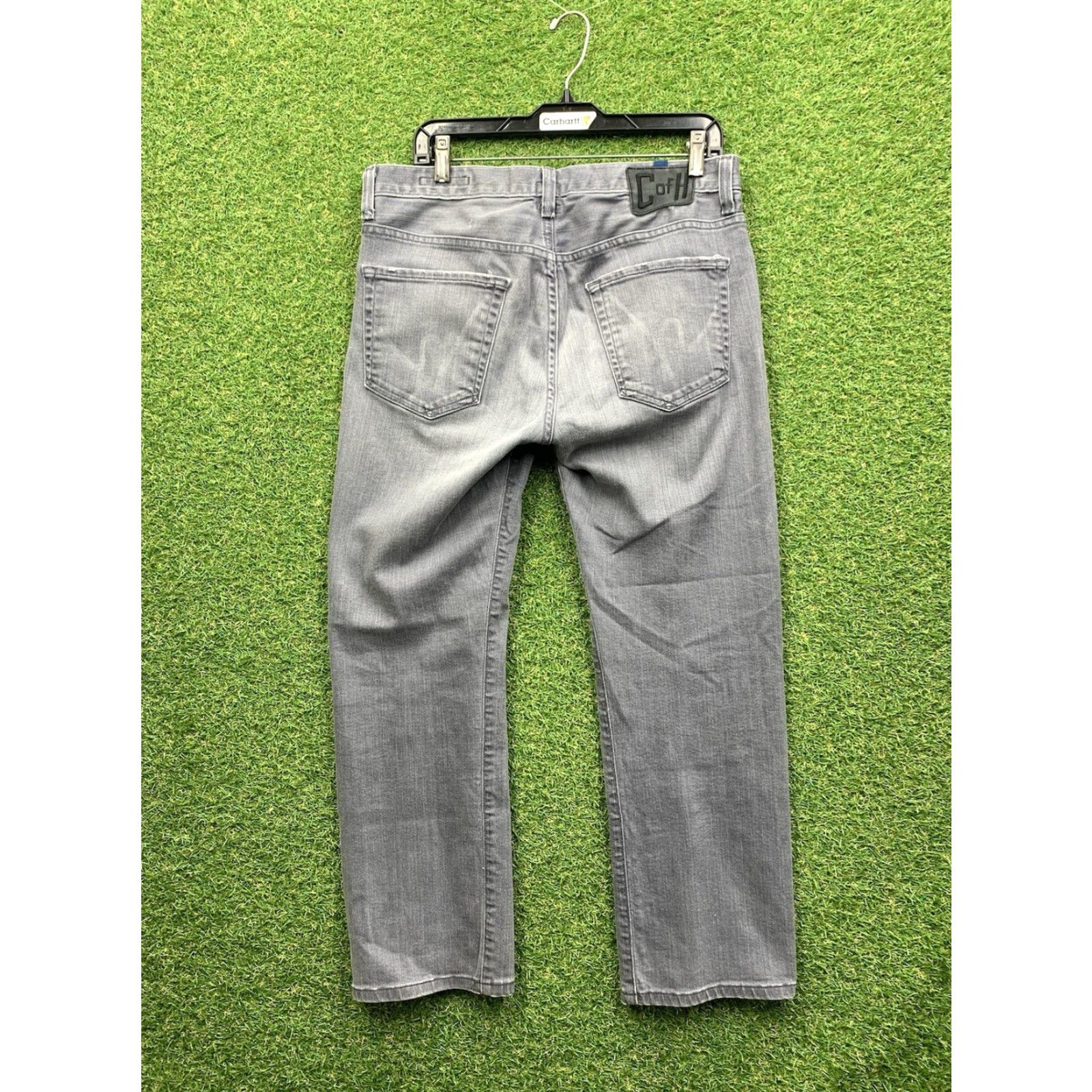Citizens Of Humanity Citizens of Humanity Jeans Mens 31 Gray Dylan Cropped Rise Drop Straight 31x27 Mens Size US 31 - 2 Thumbnail