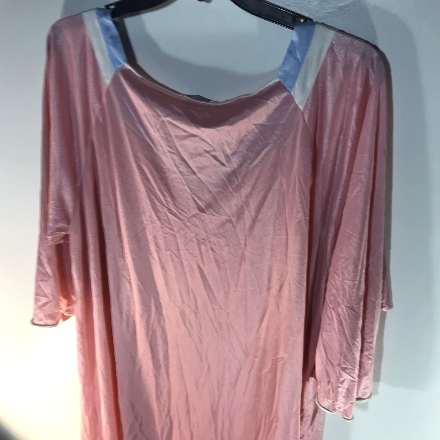 Vintage VINTAGE Vanity Fair Pink Gown Plus Size 3X 1980s Classic Womens Size ONE SIZE - 4 Thumbnail