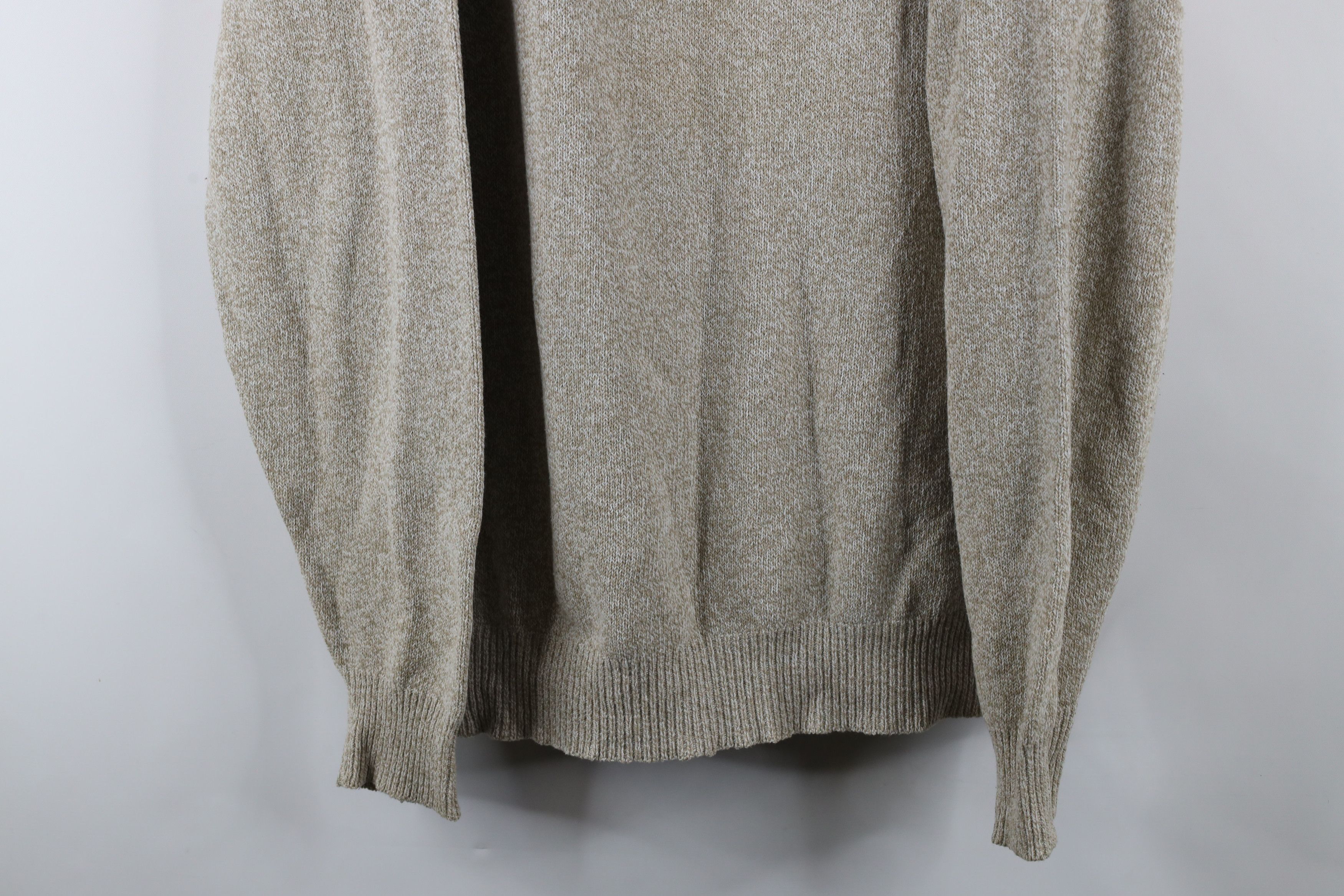 Vintage × Woolrich Woolen Mills Vintage 90s Woolrich Knit Crewneck Sweater Oatmeal Brown Size US XL / EU 56 / 4 - 3 Thumbnail