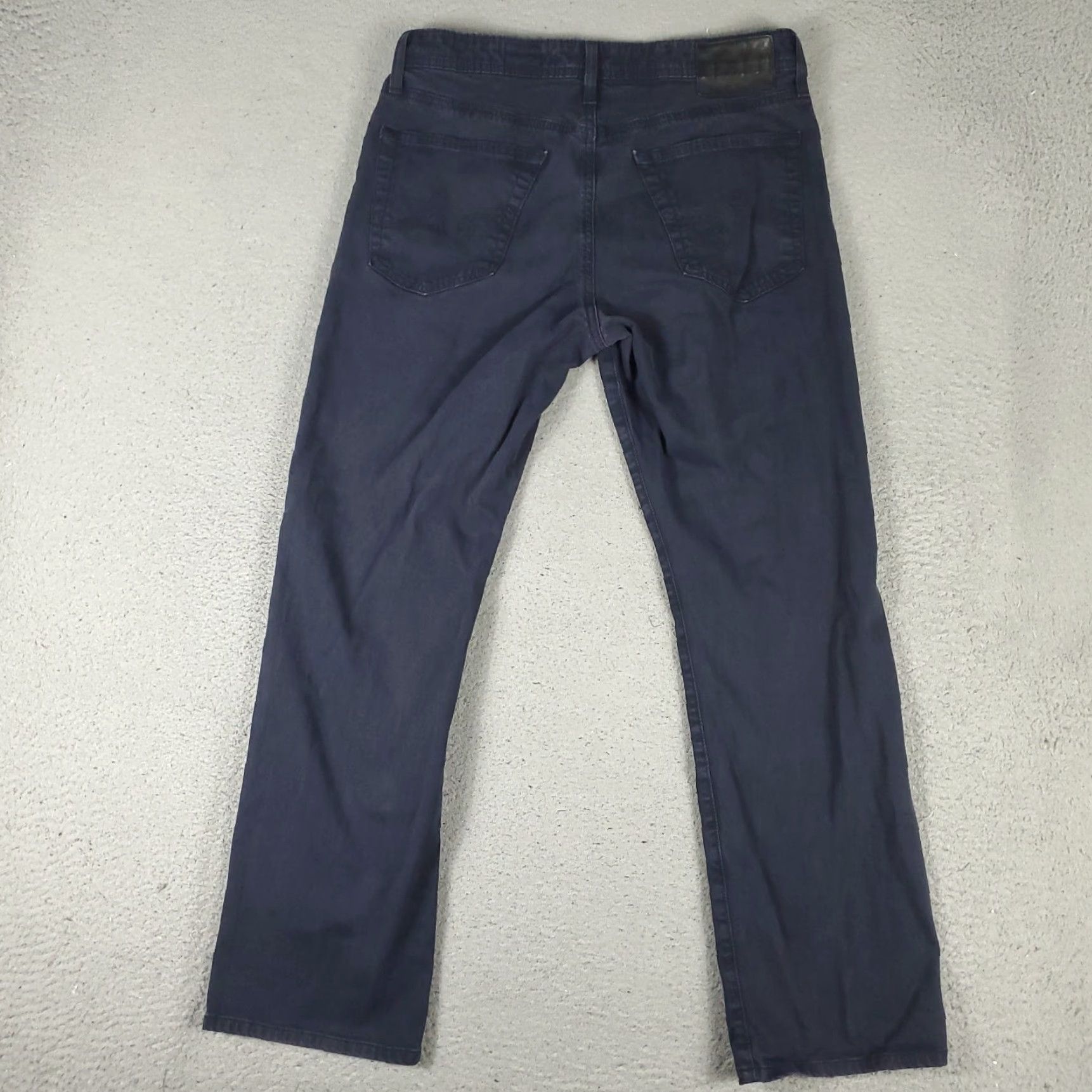 Vintage VINTAGE AG Adriano Goldschmied Jeans Mens 31x28 Straight Leg Blue Cotton Pants Size US 31 - 7 Thumbnail