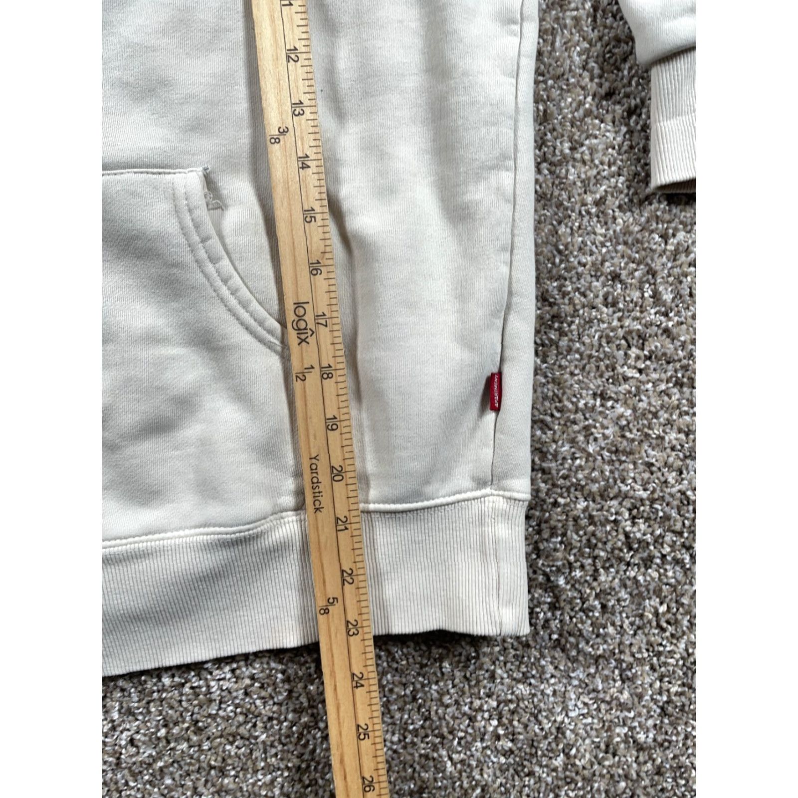 Vintage Apartment Hoodie Adult Large Ivory Sweatshirt Drawstring Girl's Fantasies Retro Heavyweight Pockets Cotton Polyester Size US L / EU 52-54 / 3 - 7 Thumbnail