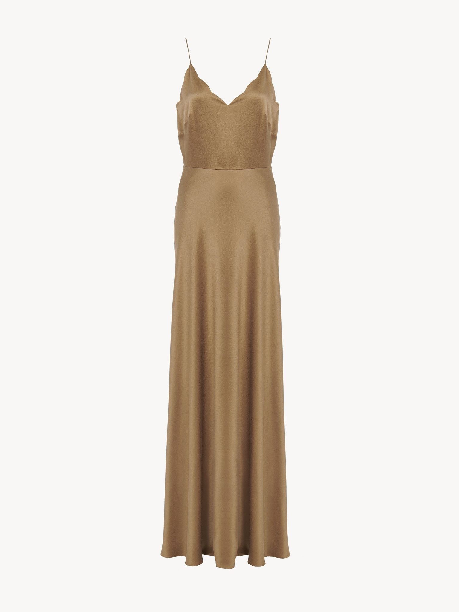 Chloe o1loc1c0325 CHC24 Dress in Brown Size L / US 10 / IT 46 - 1 Thumbnail