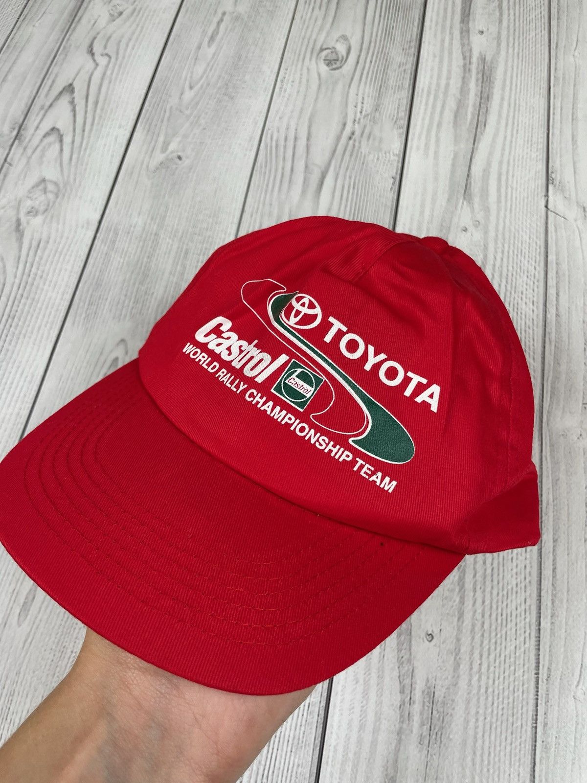 Vintage Vintage racing Toyota Castrol cap rare red world Rally Team Size ONE SIZE - 1 Thumbnail