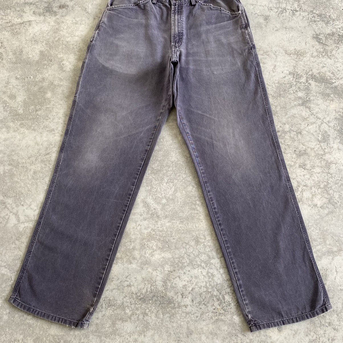 Patagonia Vintage Patagonia Faded Petrol Blue Carpenter Work Pants Size US 31 - 3 Thumbnail