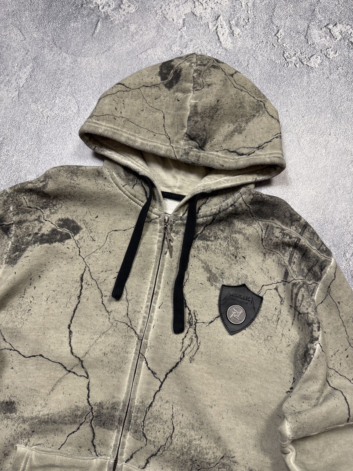 Gildan Crazy Y2K Metallica Hoodie Gotic Punk Effected Size US XL / EU 56 / 4 - 3 Thumbnail