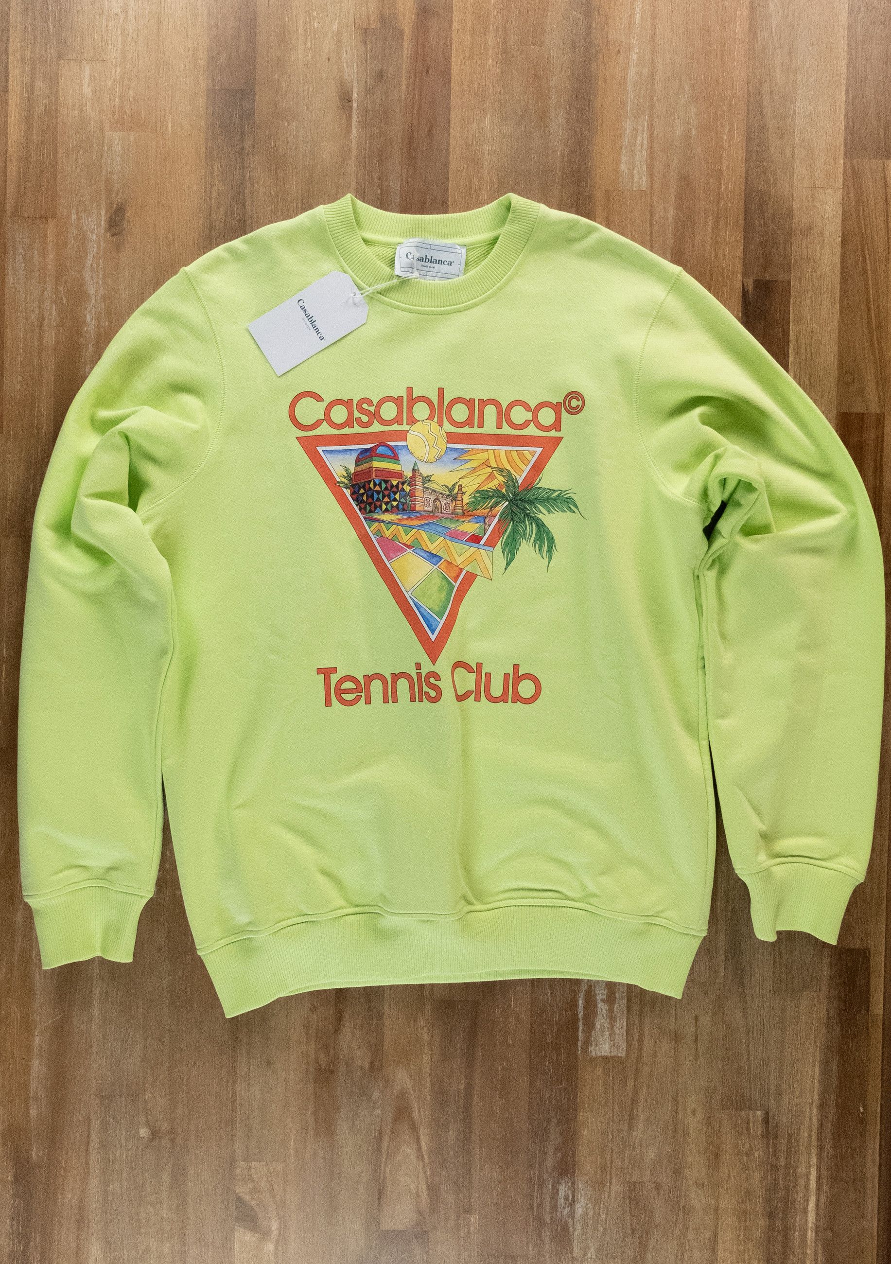 Casablanca CASABLANCA Afro Cubism Tennis Club green sweatshirt Medium q Size US M / EU 48-50 / 2 - 1 Thumbnail