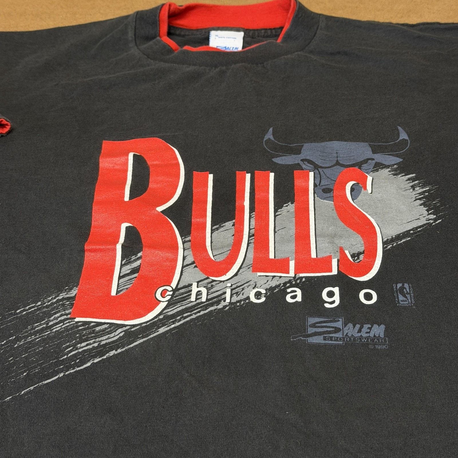 Salem Sportswear Vintage Chicago Bulls Shirt Mens XL Black NBA Basketball Size US XL / EU 56 / 4 - 4 Thumbnail