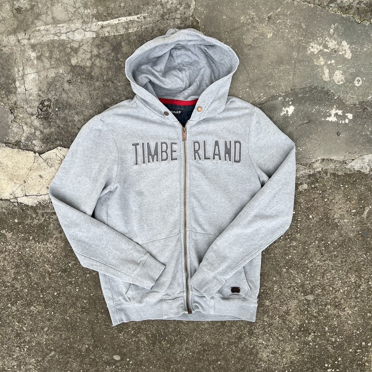 Timberland × Vintage VINTAGE Y2K TIMBERLAND BIG EMBROIDERY LOGO BASIC HOODIE Size US L / EU 52-54 / 3 - 1 Thumbnail