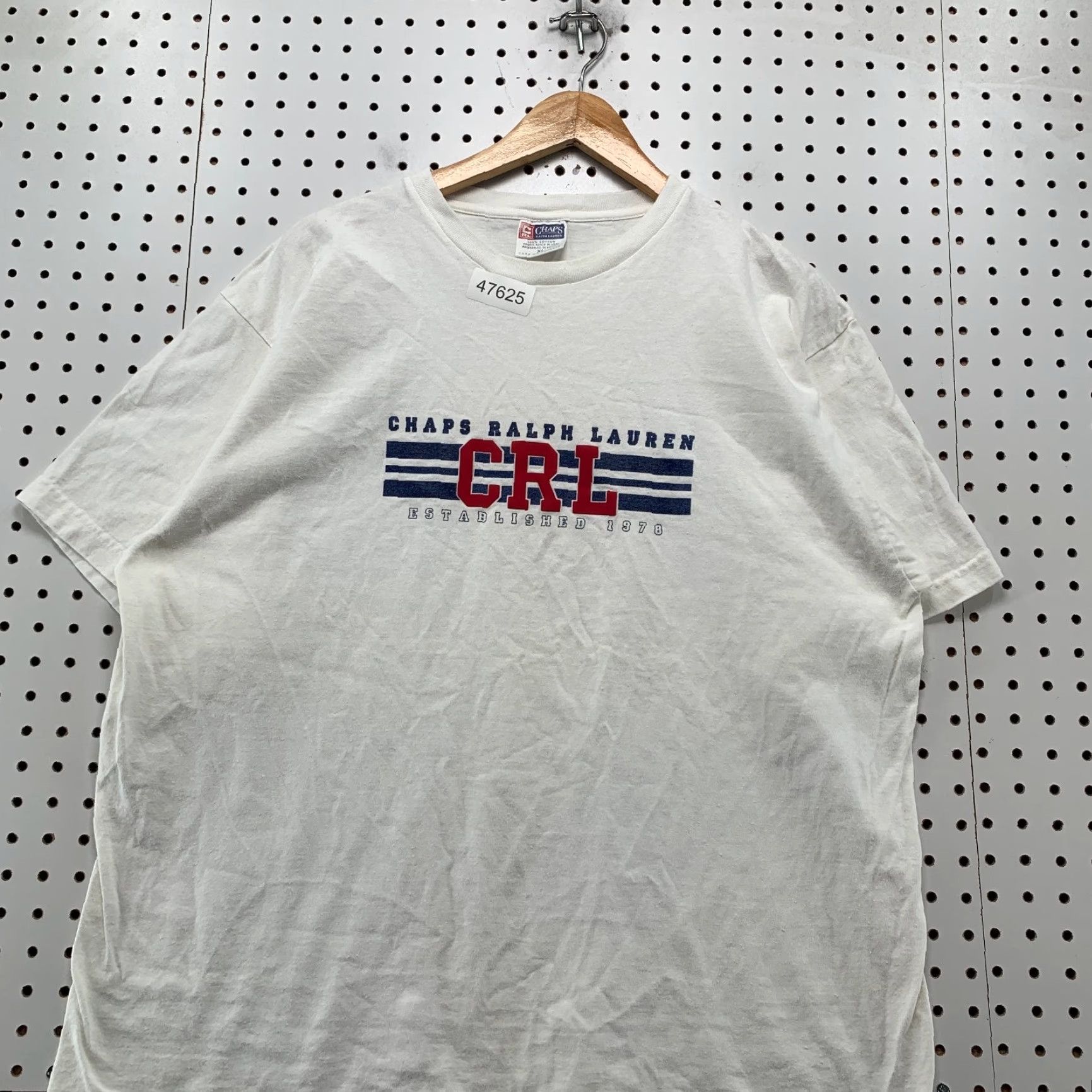 Ralph Lauren VINTAGE Ralph Lauren T-Shirt Mens XL White Short Sleeve 90s Made USA Size US XL / EU 56 / 4 - 4 Thumbnail