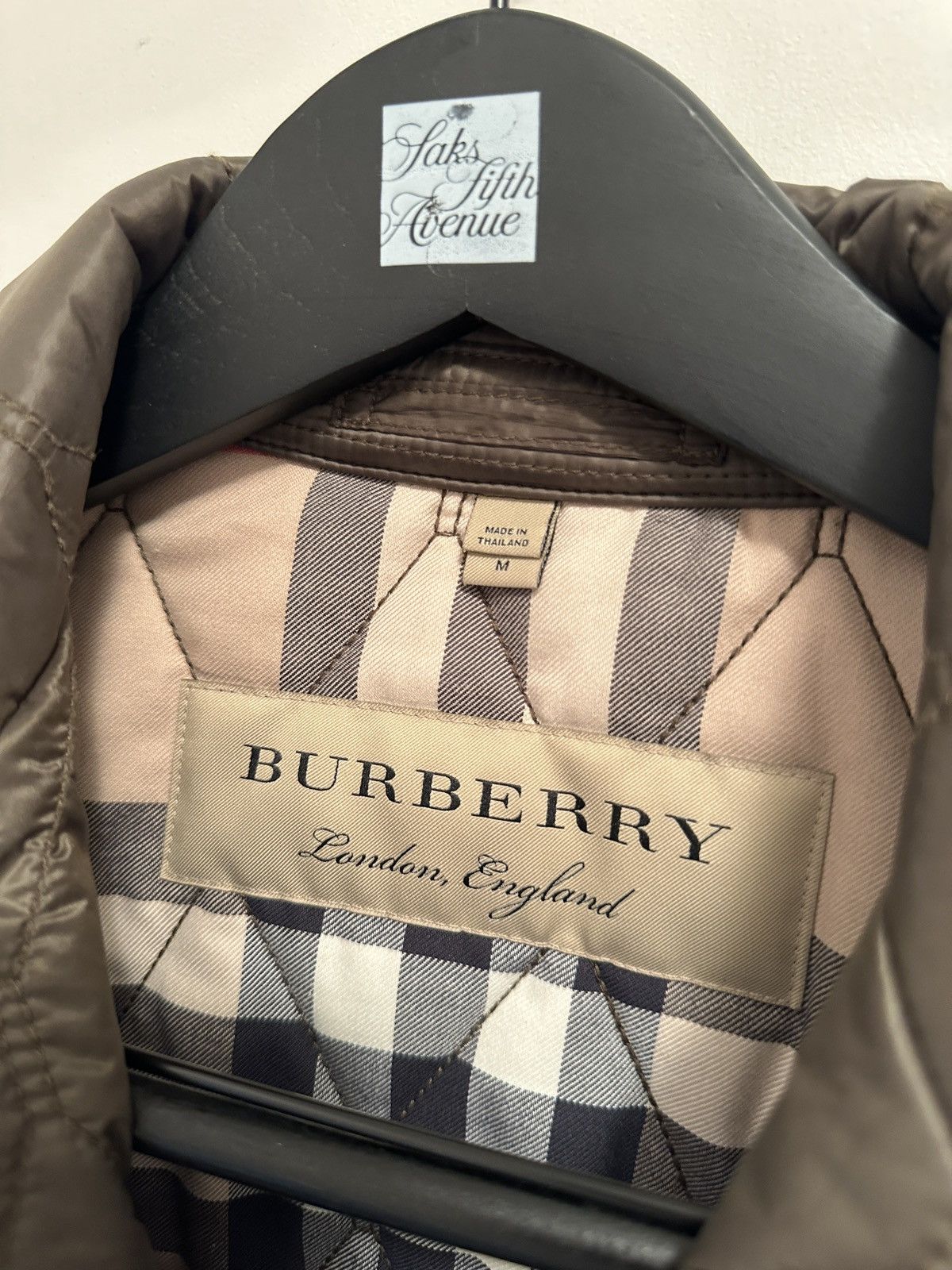 Burberry Burberry Quilted Blazer Jacket Olive Size US M / EU 48-50 / 2 - 2 Thumbnail