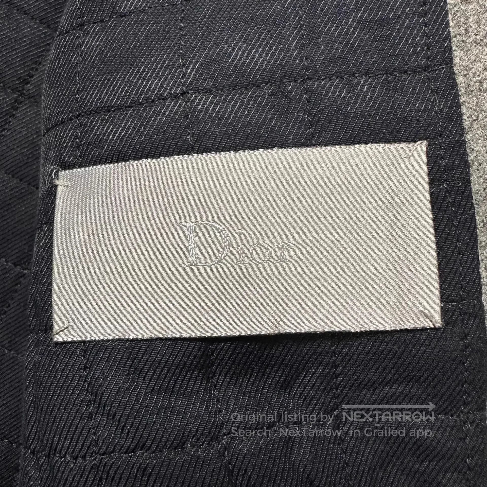Dior Gray Moto-Style Short Jacket Size L. Size US L / EU 52-54 / 3 - 7 Thumbnail