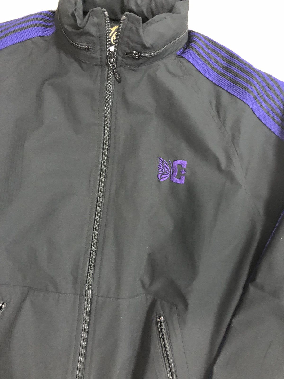 Needles × Nepenthes Needles DC shoes black purple track jacket zip up Size US S / EU 44-46 / 1 - 4 Thumbnail