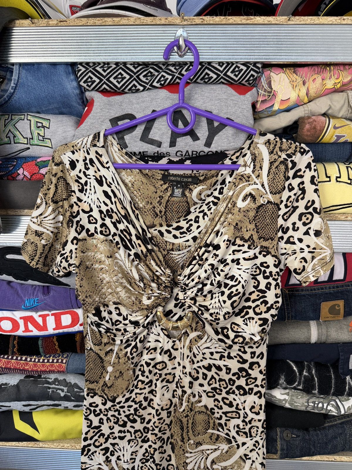 Roberto Cavalli Rare Roberto Cavalli Leopard Print Pattern Dress Size M / US 6-8 / IT 42-44 - 3 Thumbnail