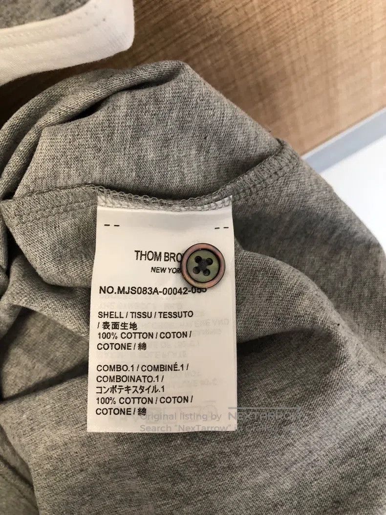 Thom Browne Thom Browne Grey short-sleeved t-shirt Size US XL / EU 56 / 4 - 6 Thumbnail