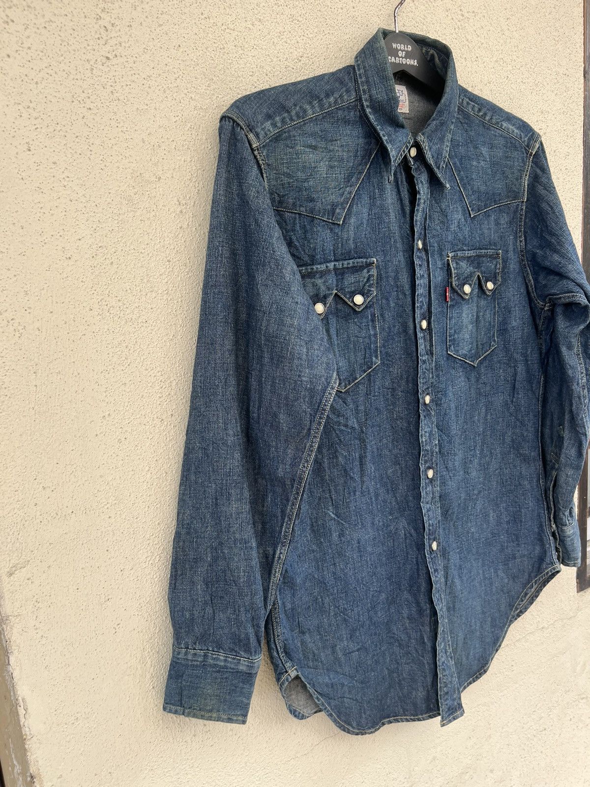 Levi's Vintage Clothing Vintage 1998 LVC Levi’s Big E Muddy Denim Western Shirt Size US M / EU 48-50 / 2 - 10 Thumbnail