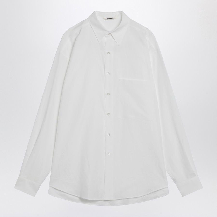 Auralee o1d2blof0725 Cotton Shirt in White Size US XL / EU 56 / 4 - 1 Thumbnail