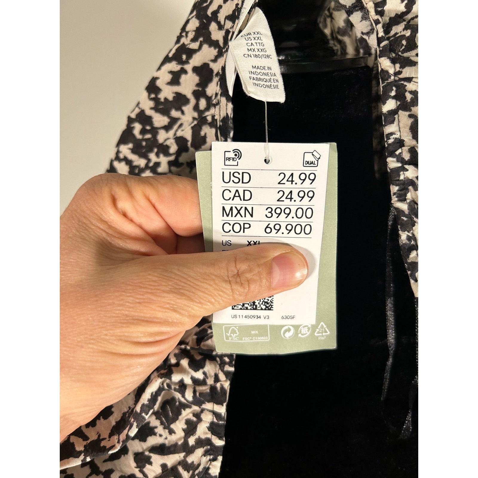 H&M H&M mini dress XXL leopard v-neck puff sleeve lightweight Size XXL / US 16-18 / IT 52-54 - 7 Thumbnail