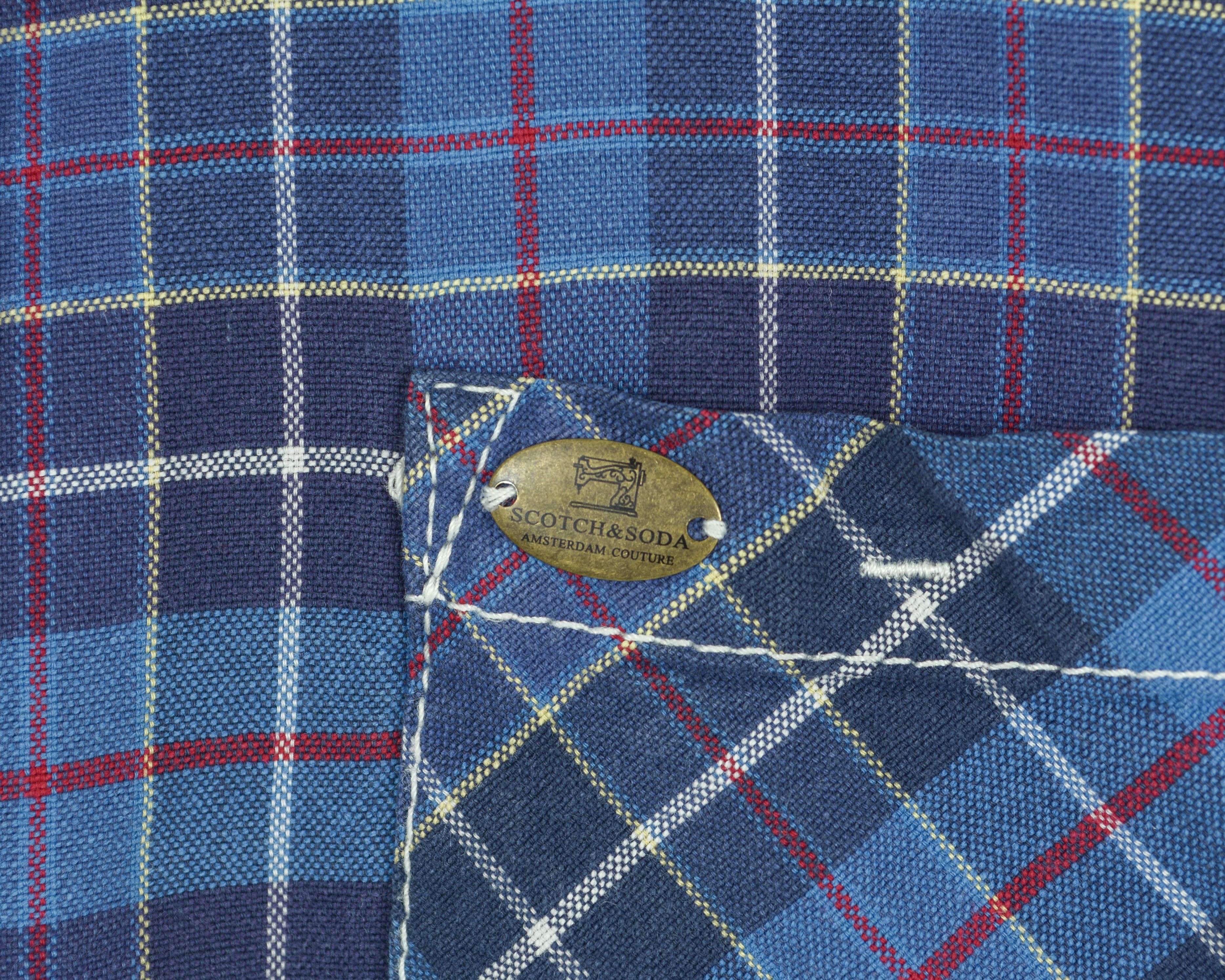 Scotch & Soda Casual Shirt Long Sleeve Check Cotton Snap Button Up Top Size US M / EU 48-50 / 2 - 3 Thumbnail