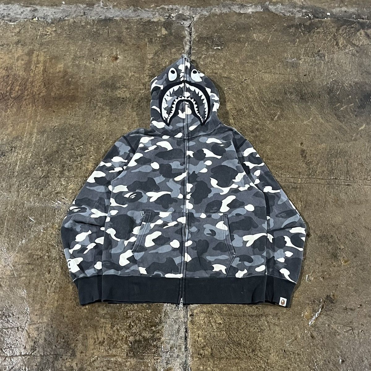 Bathing Ape BAPE City Camo Shark PONR Full-Zip Hoodie (FW20)